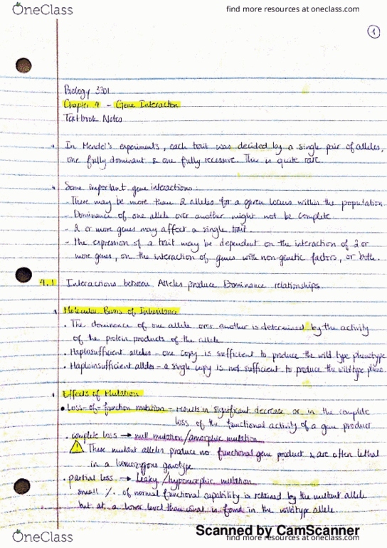 BIOL 3301 Chapter 4: Biology 3301 -Ch4 Textbook Notes thumbnail