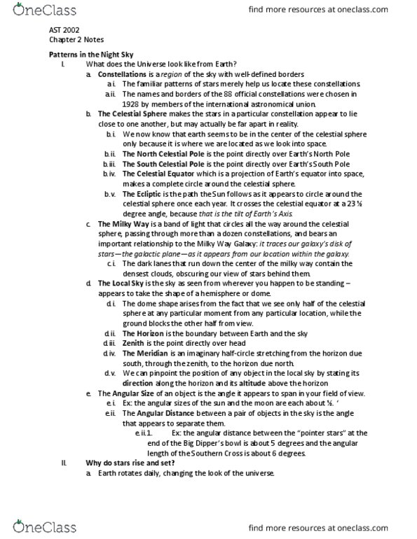 AST 2002 Chapter Notes - Chapter 2: Fokker E.Ii, Equinox, March Equinox thumbnail