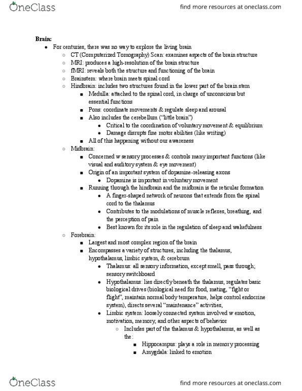 APSY-UE 20 Lecture Notes - Lecture 4: Living Brain, Neuroglia, Phenotype thumbnail