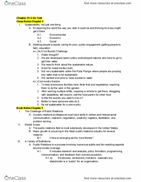 P R 220 Lecture Notes - Lecture 1: Interpersonal Communication, Developed Country, Edward Bernays thumbnail