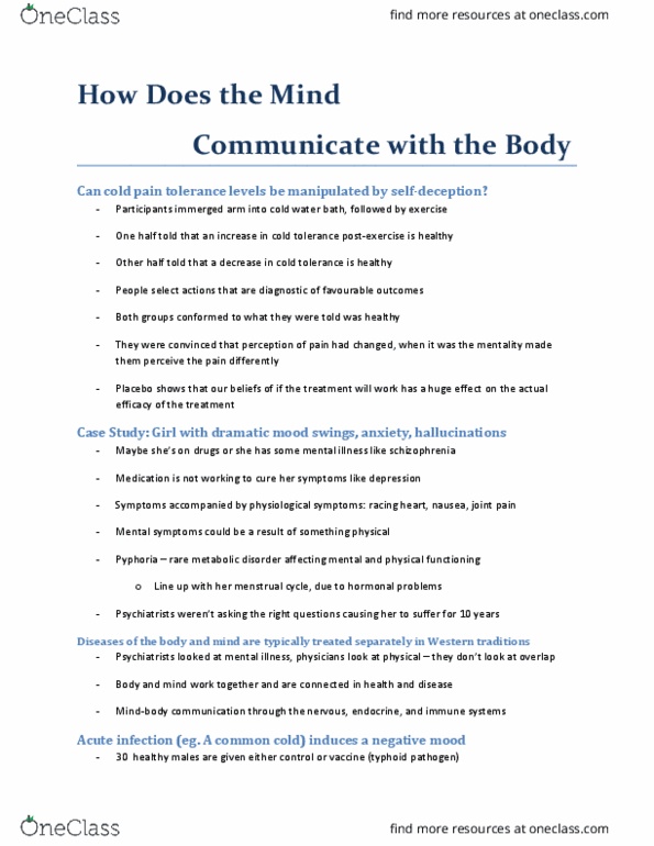 KINESIOL 2G03 Lecture Notes - Lecture 2: Common Cold, Typhoid Fever, Typhoid Vaccine thumbnail