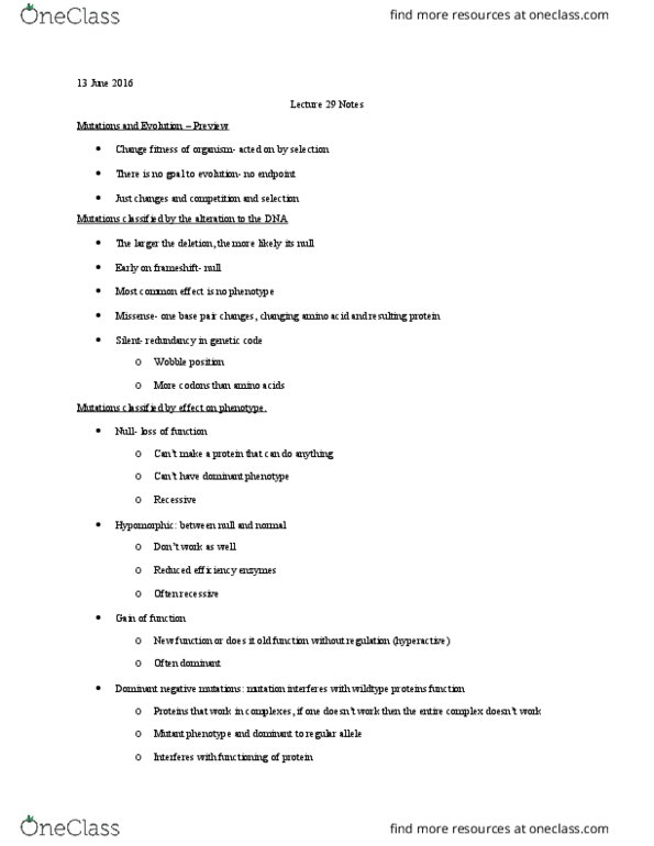 BIOL 2301 Lecture Notes - Lecture 29: Photon, Non-Homologous End Joining, Adenine thumbnail