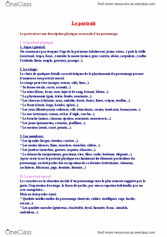 FREN-123 Lecture Notes - Lecture 2: Dagr, La Bouche, Menton thumbnail