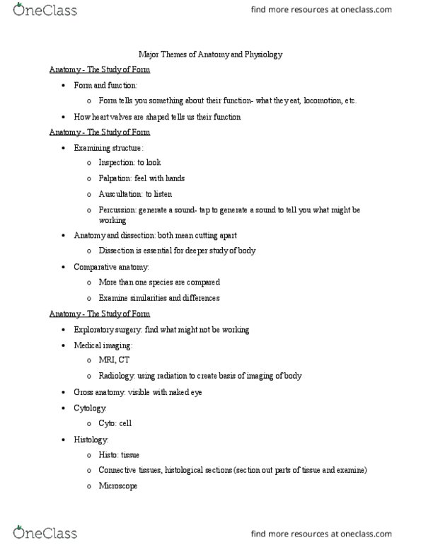 BIOL 1117 Lecture Notes - Lecture 1: Falsifiability, Auscultation, Histology thumbnail