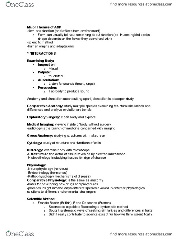 BIOL 1117 Lecture Notes - Lecture 1: Histopathology, Scientific Method, Falsifiability thumbnail