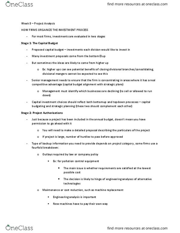 FINE 2000 Lecture Notes - Lecture 1: Organize, Changes One (Charles Mingus Album), Sensitivity Analysis thumbnail
