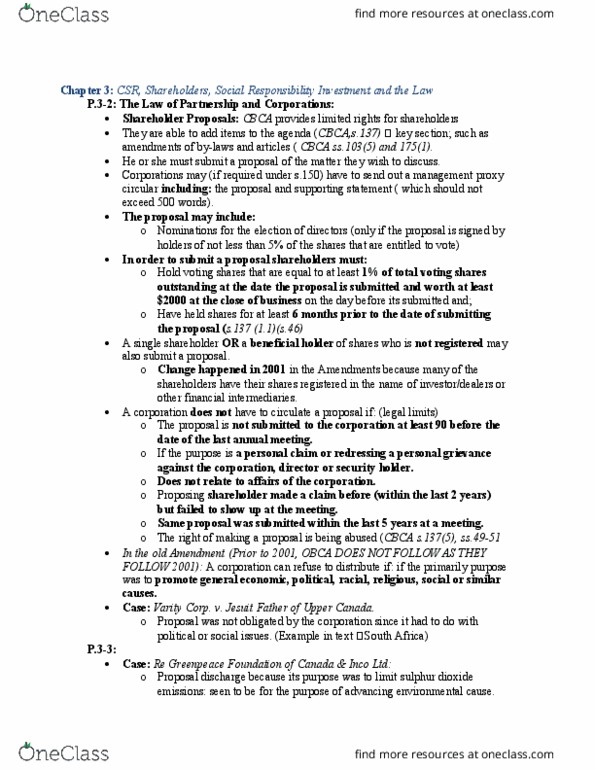 LAW 533 Lecture Notes - Lecture 3: Dow Chemical Company, Climate Risk, Management System thumbnail