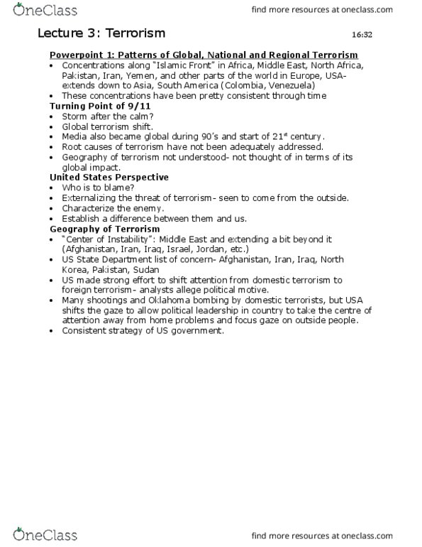 GEOG 2600 Lecture Notes - Lecture 3: Middle East Partnership Initiative, Global Peace Index, Public Safety Canada thumbnail