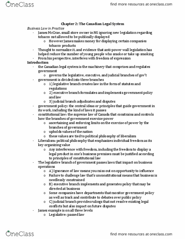 Management and Organizational Studies 2275A/B Chapter 2: Chapter 2 thumbnail