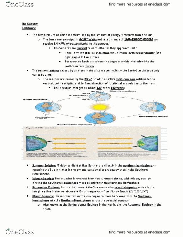 ASTR 1P01 Lecture Notes - Lecture 5: Celestial Pole, March Equinox, Celestial Equator thumbnail