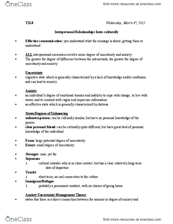 INTC 1F90 Lecture 8: INTC 1F90 - Term 2 Lecture 8 - MAR4 thumbnail