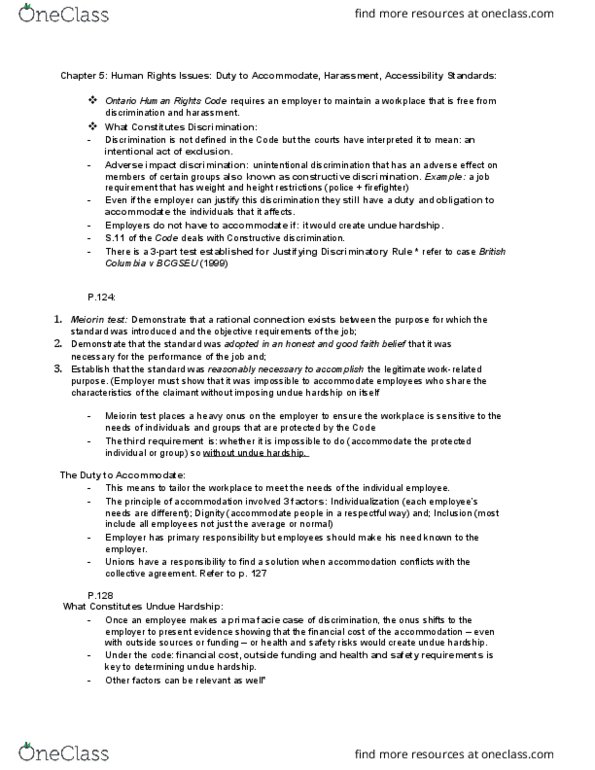 LAW 529 Lecture Notes - Lecture 7: Complaint System, Reasonable Accommodation, Employee Assistance Program thumbnail