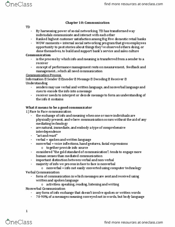 Management and Organizational Studies 2181A/B Chapter Notes - Chapter 10: Organizational Commitment, Observational Error, Job Performance thumbnail