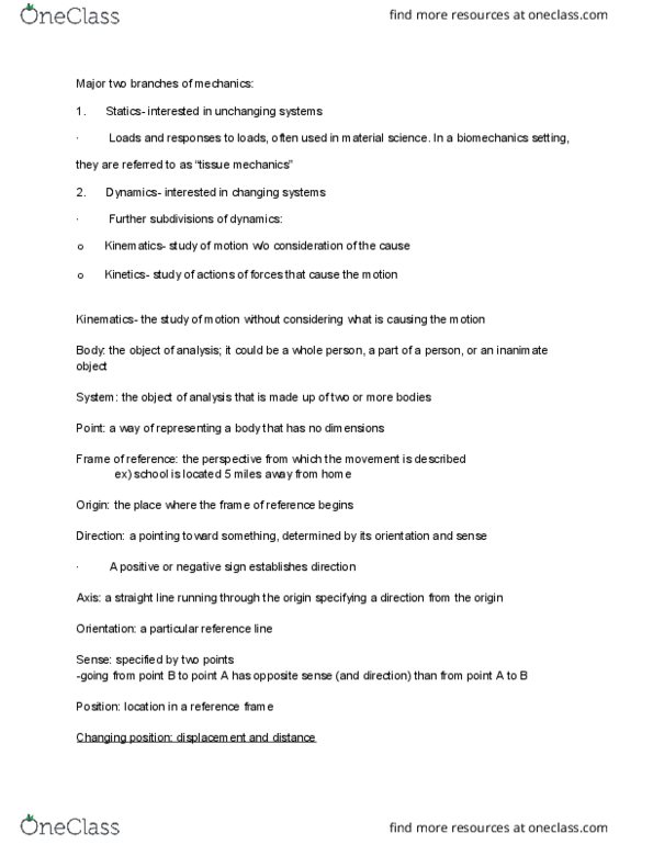 EXS 375 Chapter Notes - Chapter 2: Relative Velocity, Materials Science, Abscissa And Ordinate thumbnail